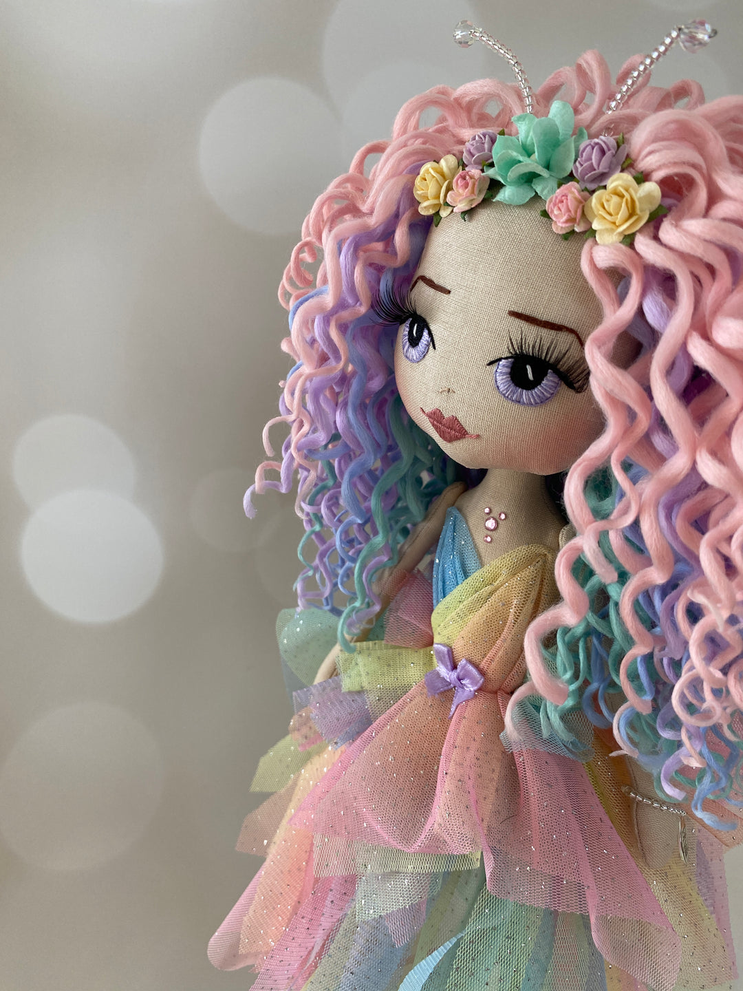 Flossy Dot Rainbow Fairy Doll