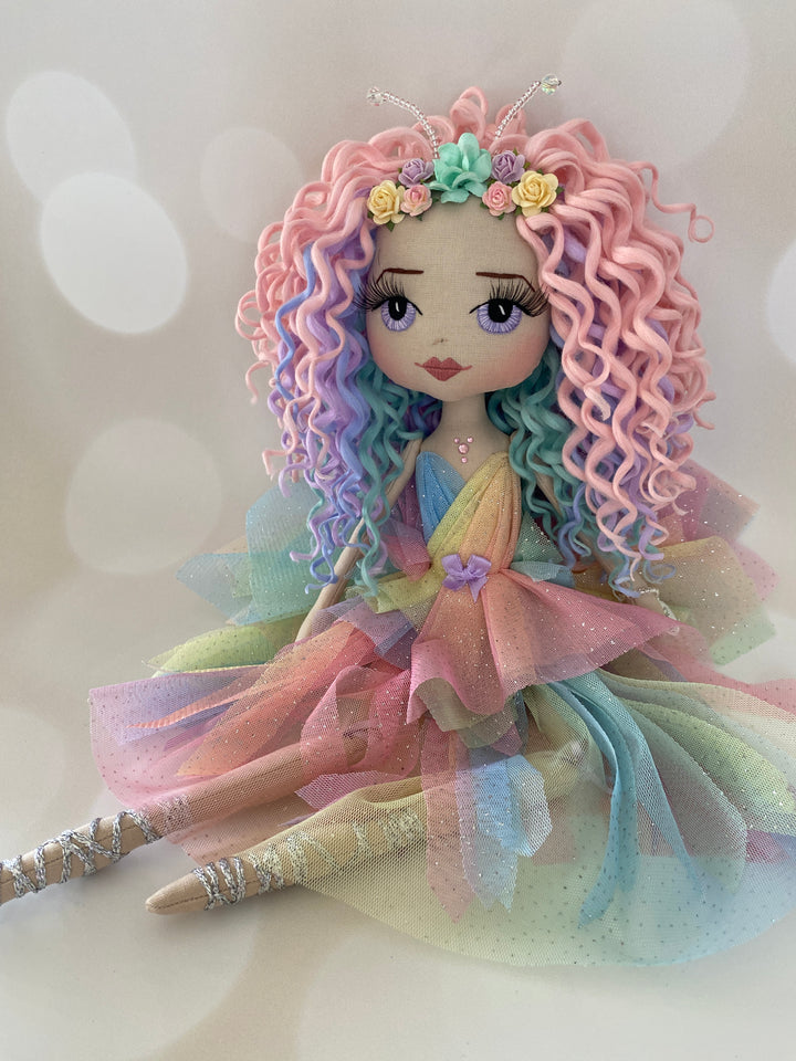 Flossy Dot Rainbow Fairy Doll