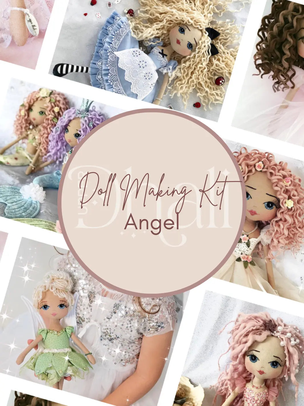 Doll making kit for Upper Dhali Angel style handmade doll temporary photo