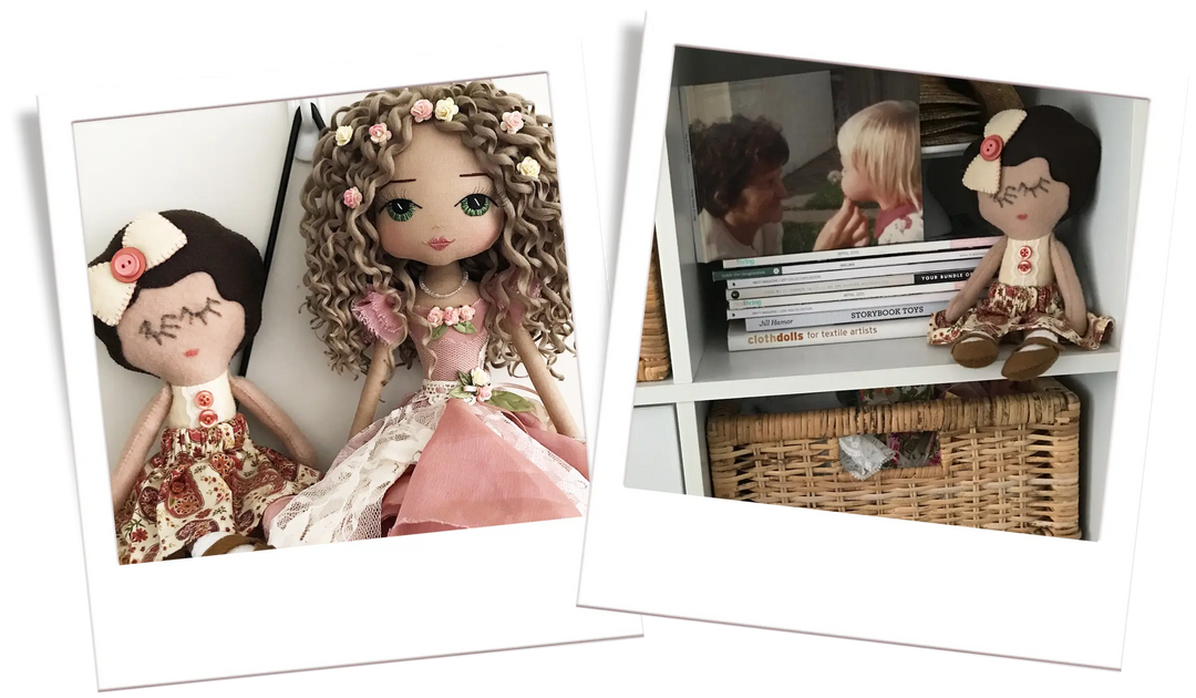 two handmade dolls by Upper Dhali