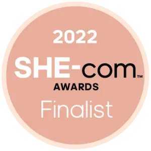 She-Com Awards Finalist Badge