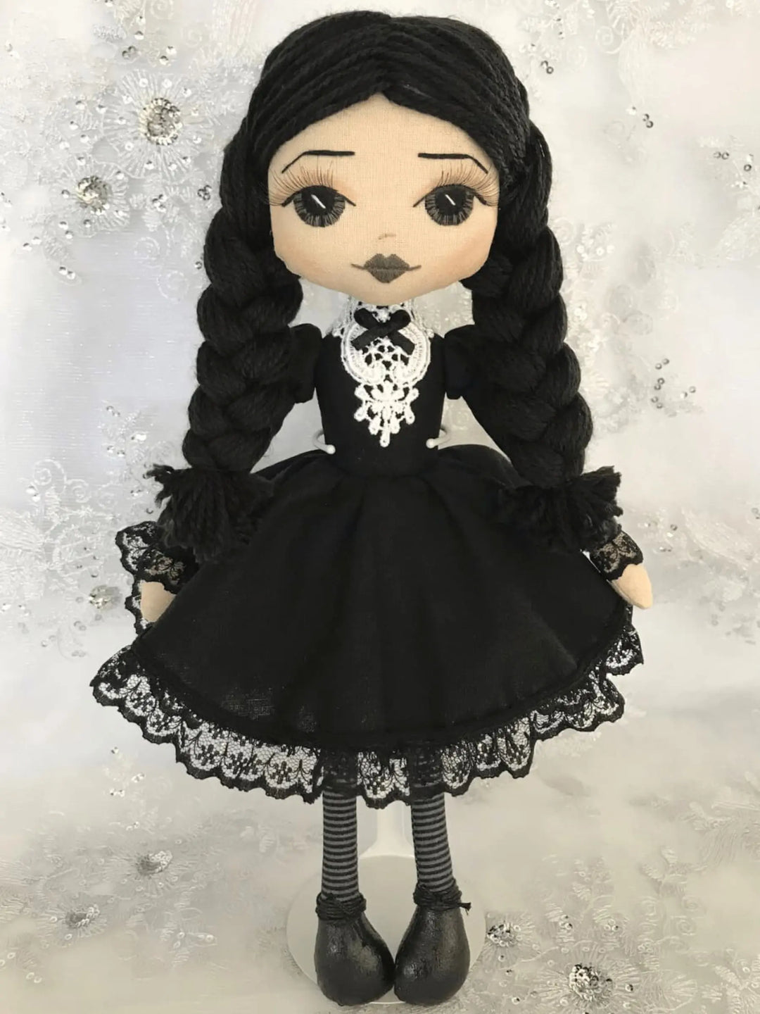 Wednesday Addams inspired doll by Upper Dhali
