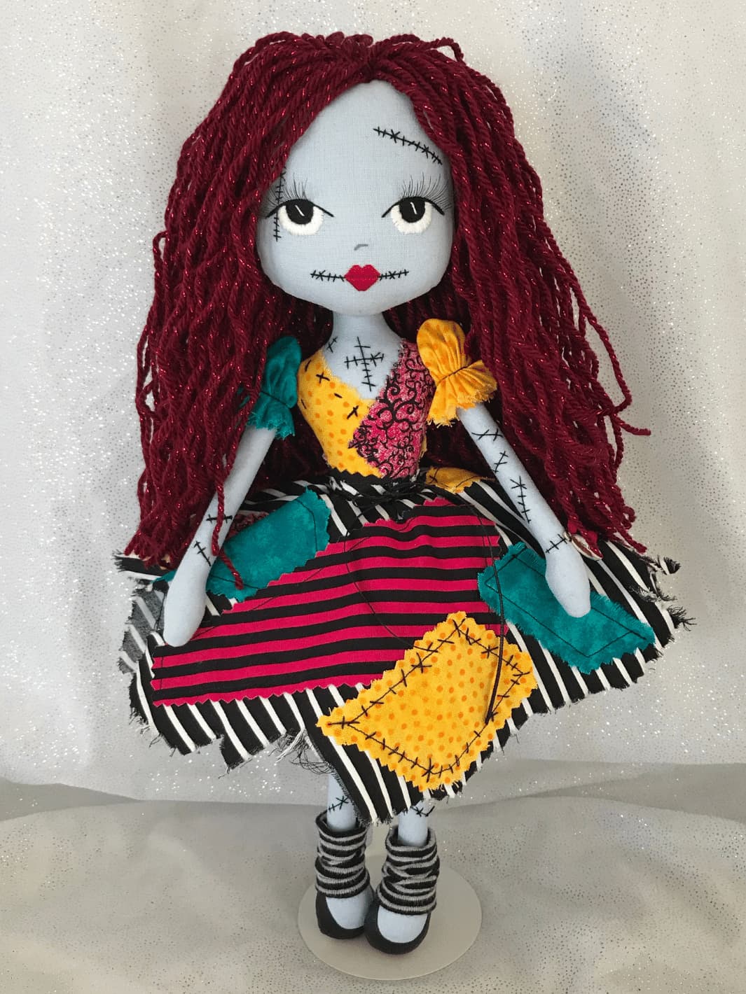 Sally Finklestein inspired handmade doll by Upper Dhali